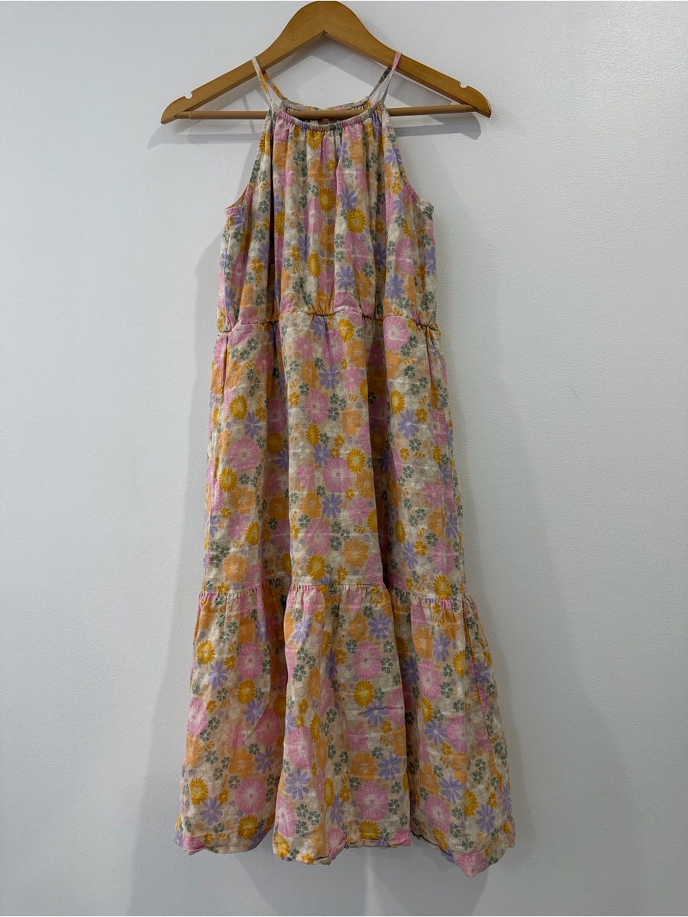 Wonder Nation Girls Cotton Floral Midi Dress XXL - Picture 5 of 8